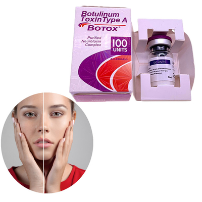 100ui حقن مستحضرات التجميل Allergan البوتوكس لبودرة الوجه مكافحة الشيخوخة إزالة التجاعيد