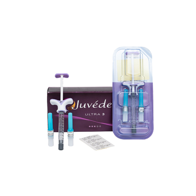 حمض الهيالورونيك Juvederm Ultra3 عن طريق الحقن لملئ الشفاه الجلدي 2 × 1 مل