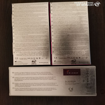 حقن حمض الهيالورونيك Juvederm Ultra 3 المتشابك للتجاعيد من 8 إلى 12 شهرًا