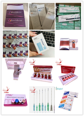 Juvederm حمض الهيالورونيك ملء جلد الوجه حقن 2*1ml تعبئة