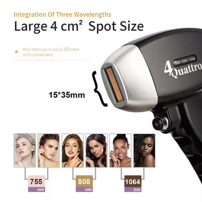 آلة إزالة الشعر بالليزر بالديود 755 808 1064nm آلة إزالة الشعر بالليزر بالديود 1200w