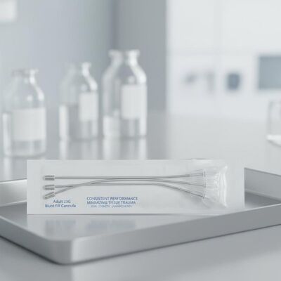 23G القناة الكبيرة لملء القناة التي توفر أداء ثابت وتقلل من صدمة الأنسجة أثناء التحسينات التجميلية