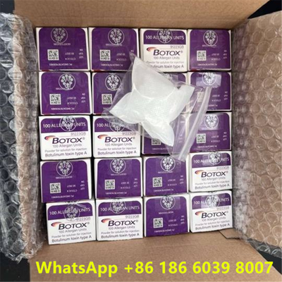 توكسين البوتولينوم بوتوكس التجميلي 100 وحدة أليرجان أونابوتولينوم توكسين أ للتجاعيد الوجهية