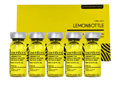 Lemon Bottle Lipolysis Solution Advanced Fat Dissolving Injection for Face and Body Belly Slimming, Premium Lipolytic Serum Safe Fast Weight Loss Treatment