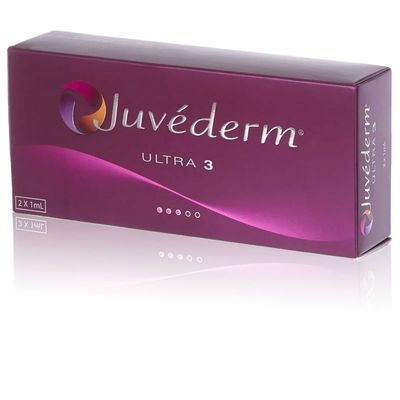Juvederm Ultra3 2 * 1 مللي إبرة حقنة حمض الهيالورونيك حشو جلدي حقن حشو للشفاه
