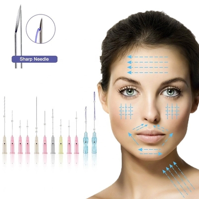كوريا Pdo Medical Suture Face PDO Thread Lift Pcl Sharp 26G 27G Gauge