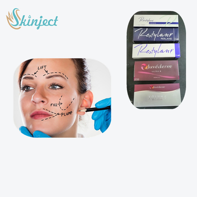 حشو جلدي عن طريق الحقن لأحواض الدموع قبل وبعد خط Juvederm Smile