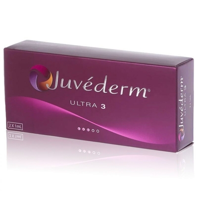 حمض الهيالورونيك Juvederm Ultra3 عن طريق الحقن لملئ الشفاه الجلدي 2 × 1 مل