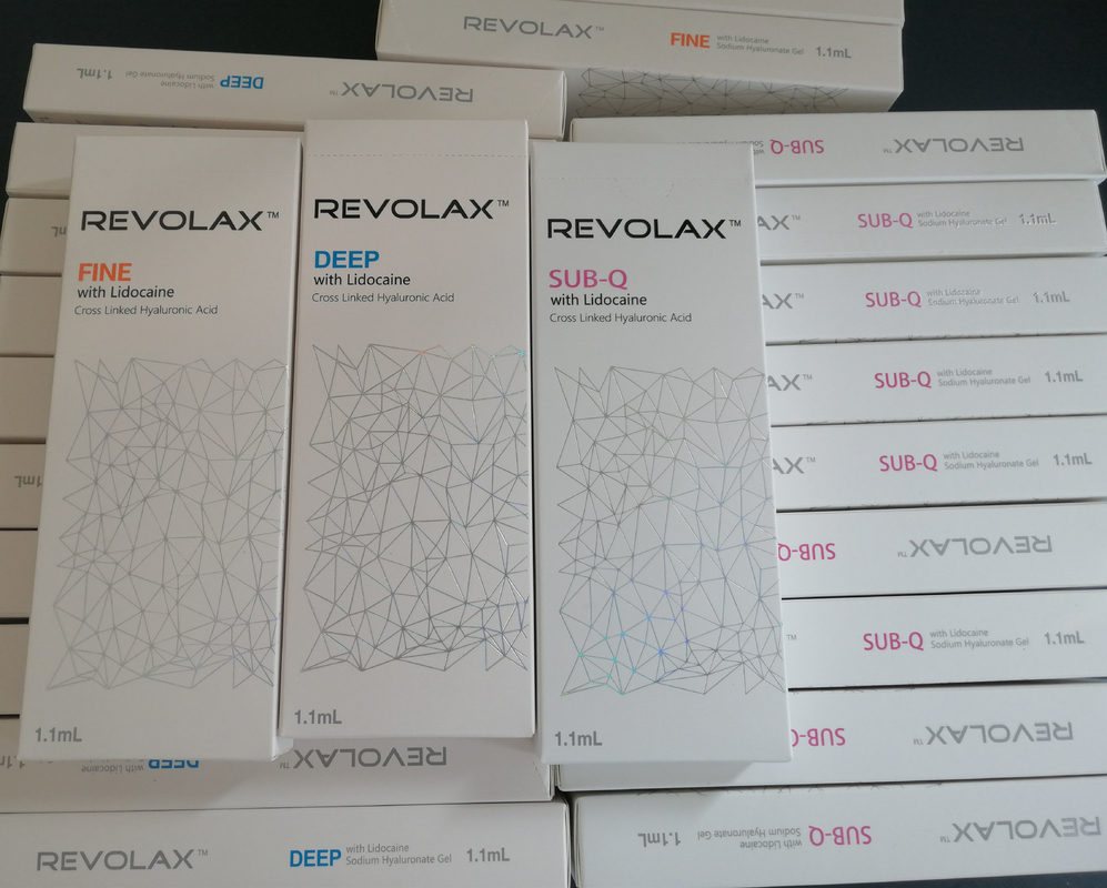 CE REVOLAX الخطوط الدقيقة التجاعيد العميقة حمض الهيالورونيك الحامض الجلدي للكميات الوجهية