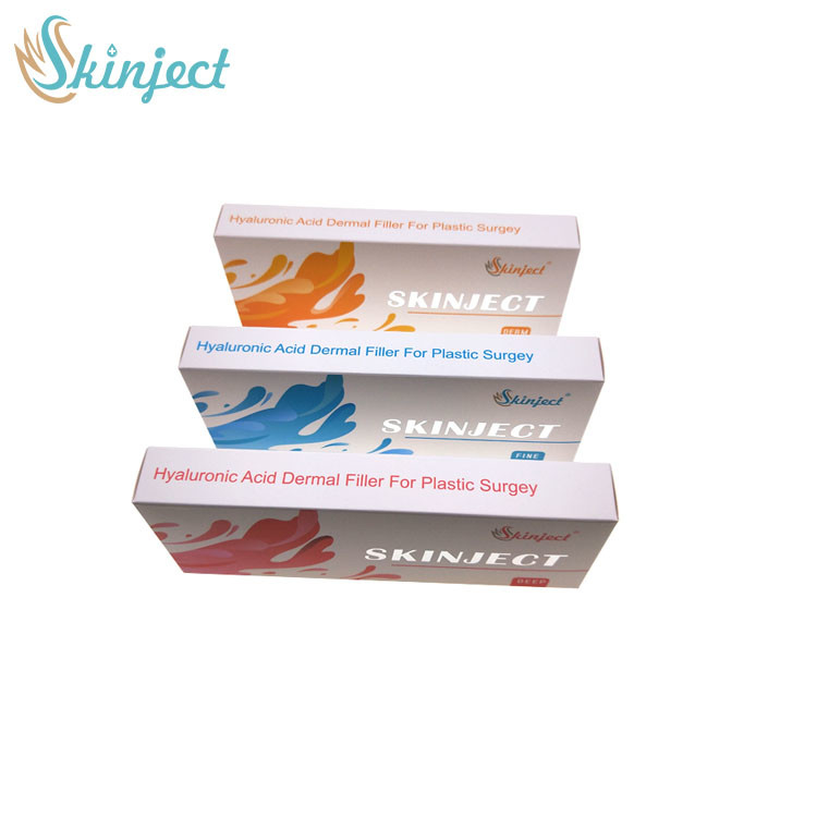 منتجات التجميل Skinject 2ml حقن حمض الهيالورونيك حشو جلدي مع Lido للوجه