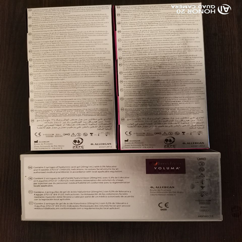 حقن حمض الهيالورونيك Juvederm Ultra 3 المتشابك للتجاعيد من 8 إلى 12 شهرًا