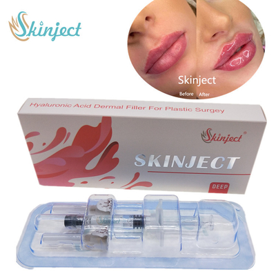 Skinject Deep Hyaluronic Acid Dermal 2ml Lips Fillers عن طريق الحقن