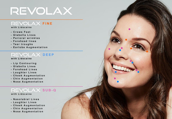 Revolax Hyaluronic Acid Dermal Filler تجاعيد الشفاه تكبير الشفاه